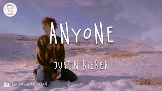 Justin Bieber  Anyone Lyric Video If its not you its not anyone [upl. by Atikam]