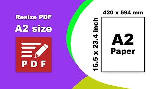 How to resize pdf to A2 size in PDFXChange Editor [upl. by Nagn]