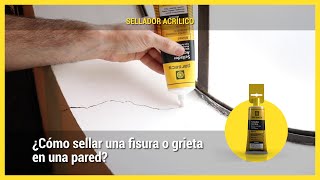 ¿Cómo sellar una fisura o grieta en una pared [upl. by Mattah]