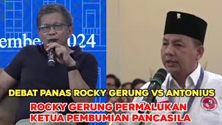 Panas Rocky Gerung Kuliahi Antonius Manurung Soal Pancasila Sebagai Ideologi Negara [upl. by Jeanie]