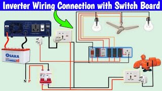 How to do inverter and noninverter wiring in electric board  Electric switch board connection [upl. by Arramas]