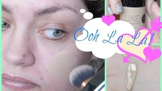 glō minerals Luxe Liquid Foundation First Impression  Review [upl. by Mena]