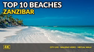 Zanzibar Best Beaches Tanzania Drone 4K [upl. by Haily]