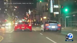 Video shows Ferrari owned by Michael B Jordan crash in Hollywood [upl. by Nhoj817]