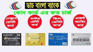 Dutch Bangla Bank ATM Card Charge DBBL all card Fees and Charge  DBBL Master and Visa Card Charge [upl. by Dlorad769]