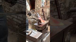 Wood knife quenching forging cutting process [upl. by Ijat]