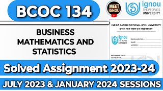 BCOC 134 Solved Assignment 202324  bcoc 134 solved assignment 202324  bcoc134 bcoc134ignou [upl. by Reggi893]