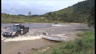 cars crossing Daintree river at Queensland [upl. by Uzziel]