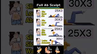 Full Ab Sculpt abworkout bellyfatburn homeworkout losebellyfat abexercises fitnessroutine [upl. by Neerol278]