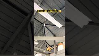 Custom roof ventilation 😳 roofing homeinspector diy [upl. by Yremogtnom]