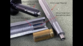 9mm Luger chamber forming with reamer and burnishing tool [upl. by Krishnah71]