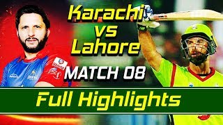 Karachi Kings vs Lahore Qalandars I Full Highlights  Match 8  HBL PSLM1F1 [upl. by Clava]