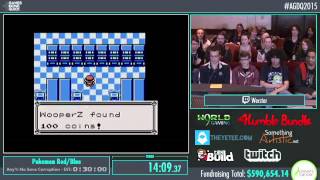 Awesome Games Done Quick 2015  Part 149  Pokemon Red by Werster [upl. by Bel521]