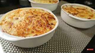 Les pates a la créme béchamel et fromage غراتان مكرونة بالبيشاميل والجبن [upl. by Enra]