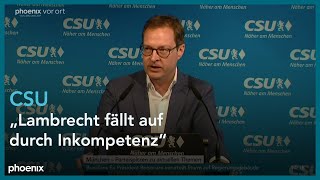 CSUPressekonferenz mit Martin Huber am 090123 [upl. by Collbaith]