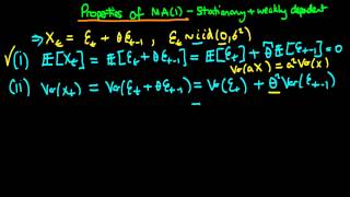 Moving Average processes  Stationary and Weakly Dependent [upl. by Sleinad]