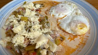 Ejotes Con Calabacitas Tiernas y Huevos Estrellados  Con Sabor a Guerrero [upl. by Ha]