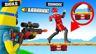 OP Sniper vs Runner Trios in Fortnite [upl. by Pentha]