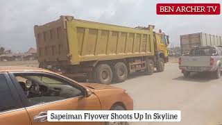 SAPEIMAN FLYOVER SHOOTS UP Rehabilitation Of The Ofankor Barrier to Nsawam Road Project [upl. by Aliahs774]