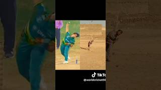 Naseem shah bowling action and MHAFEEZ bowling action same 💪💪💯💯🏏fastbowler naseemshah [upl. by Haroved]