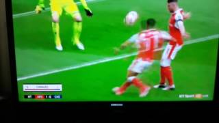 Alexis Sanchez’s controversial firsthalf goal  Arsenal vs CHELSEA [upl. by Ayenet]