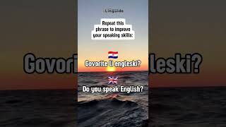 Learn Croatian Govorite li engleski – Do You Speak English 🇭🇷🇬🇧 croatianforbeginners [upl. by Orsino]