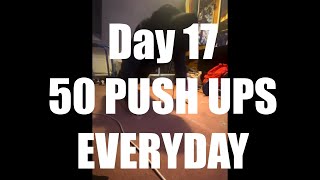 Day 17  Doing 50 Push Ups Everyday Until I Can Do Them Without Rest [upl. by Esilahc]