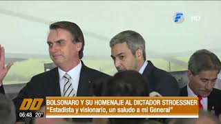 Presidente del Brasil y su homenaje a Strossner [upl. by Ahcrop]