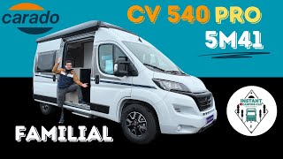 IDÉAL FAMILLE  Présentation CARADO CV 540 PRO collection 2024 Instant CampingCar [upl. by Enerod]