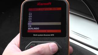 Citroen C6 Diagnostic Tool i970 iCarsoft [upl. by Pogah365]