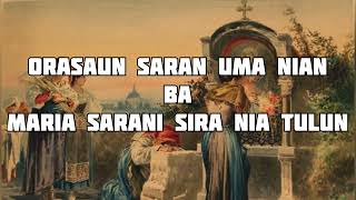 ORASAUN SARAN UMA NIAN BA MARIA SARANI SIRA NIA TULUN [upl. by Ahsienat460]