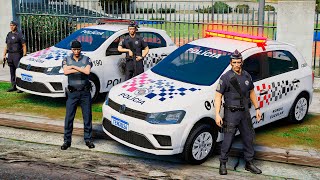 ABORDAGEM PADRÃO  RONDA ESCOLAR PMESP  GTA 5 POLICIAL [upl. by Terri]