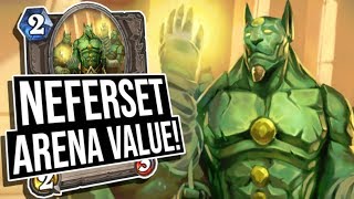 BIG HEALS Neferset Arena Value  Paladin  Saviors of Uldum  Hearthstone [upl. by Eessac335]