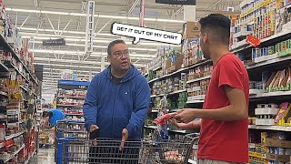 Dropping Items Into People’s Carts Prank [upl. by Adolphus]