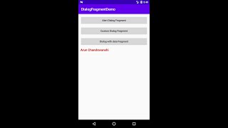 Android working with DialogFragment [upl. by Yerot]