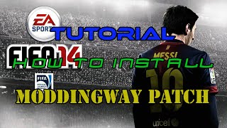 TUTORIAL HOW TO INSTALL MODDINGWAY PATCH TO FIFA 14 PC with commentary [upl. by Akemehc716]