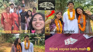 Celebrating Tihar 2081 with family💓Yatiko ramailo hunah paryao hai tah guys palpatihar [upl. by Brabazon]