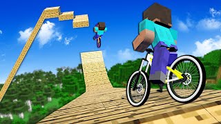 Minecraft But With MOUNTAIN BIKES Descenders [upl. by Sari]