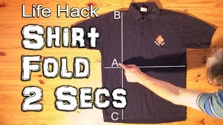 How to Fold a Shirt in Under 2 Seconds [upl. by Juliano]