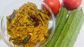 Beerakaya Pachadi Recipe👌😋Ridge Gourd Chutney Recipe [upl. by Akinwahs]