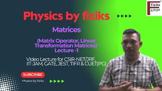 Lecture1 Matrix Operator Linear Transformation Matrices [upl. by Winthrop652]