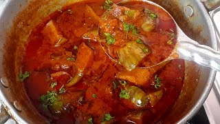 लग्नामध्ये पंगतीतली झणझणीत वांग्याची रस्सा भाजी  vangyachi rassa bhaji  tiffin recipes [upl. by Hsihsa]