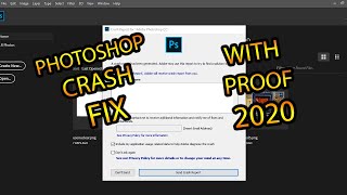 How to Fix  Photoshop CC 2020 crashes when creating a new file [upl. by Nassir968]