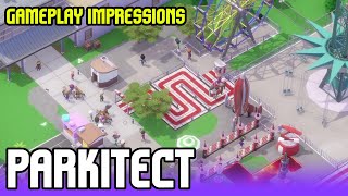 Parkitect Deluxe Edition Xbox Gameplay Impressions [upl. by Reinke]