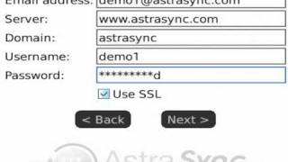 AstraSync BlackBerry Sync  How to install and setup [upl. by Evannia]