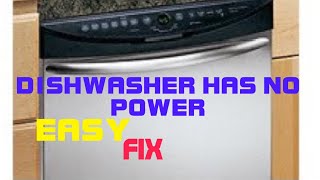 ✨ DISHWASHER HAS NO POWER EASY FIX ✨ [upl. by Jollenta716]