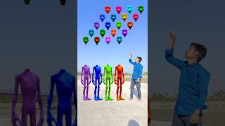 red green blue amp purple alien dancing and deepu sakha Correct headmatching gameMagical video funy [upl. by Atrice898]