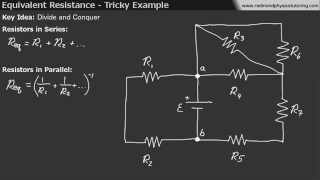 Equivalent Resistance  Tricky Example [upl. by Lasley429]