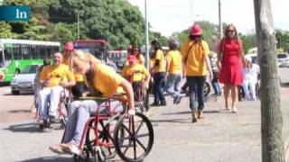 Rally en silla de ruedas por Ciudad Universitaria [upl. by Bourn]