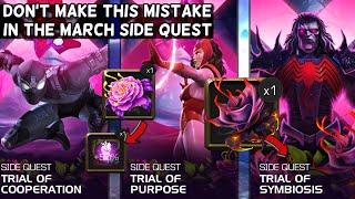 You Need To Do Them All IF You Want All Boosts  March Side Quest Guide Marvel Contest of Champions [upl. by Josephson]